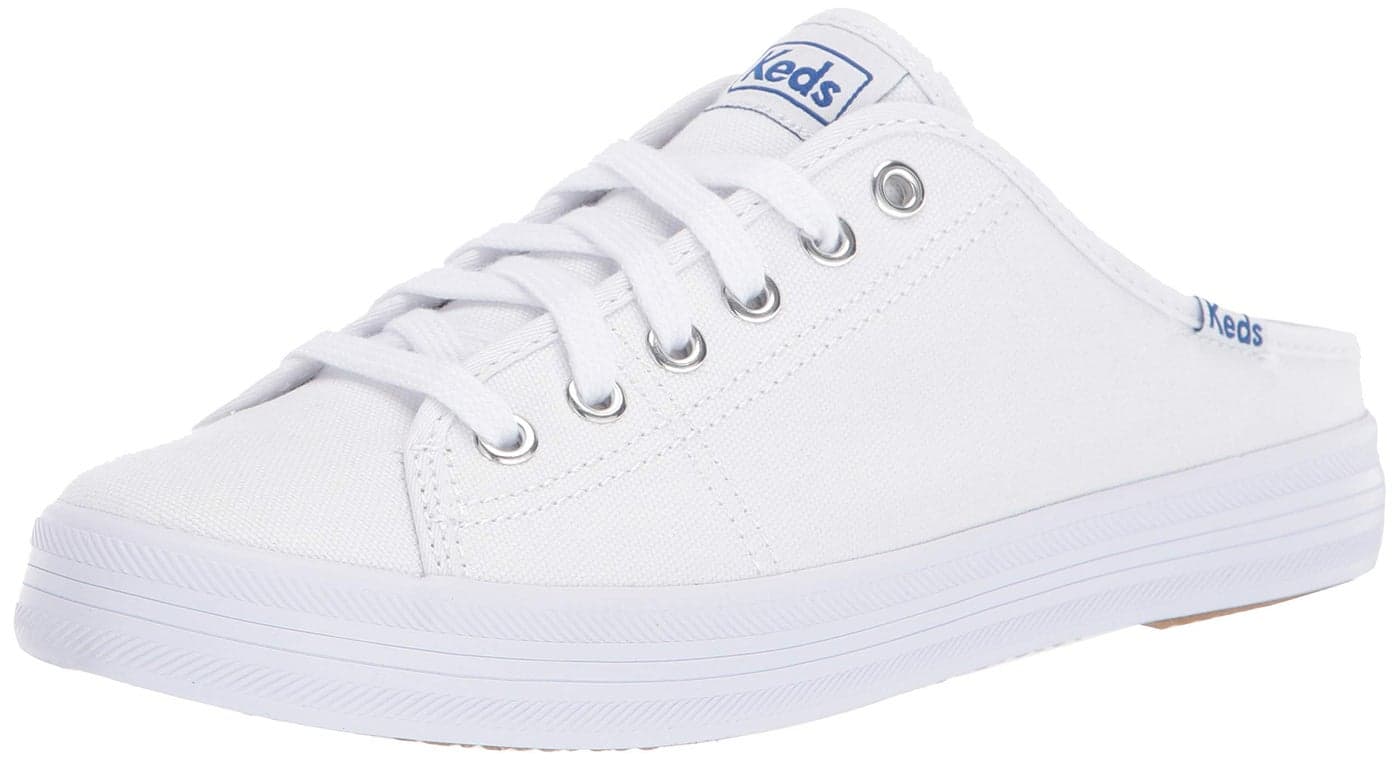 Keds womens Kickstart Mule Core Canvas Sneaker White 65 US