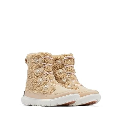 Sorel Womens Explorer II Joan Cozy Boot Nova Sand Sea Salt Size 11