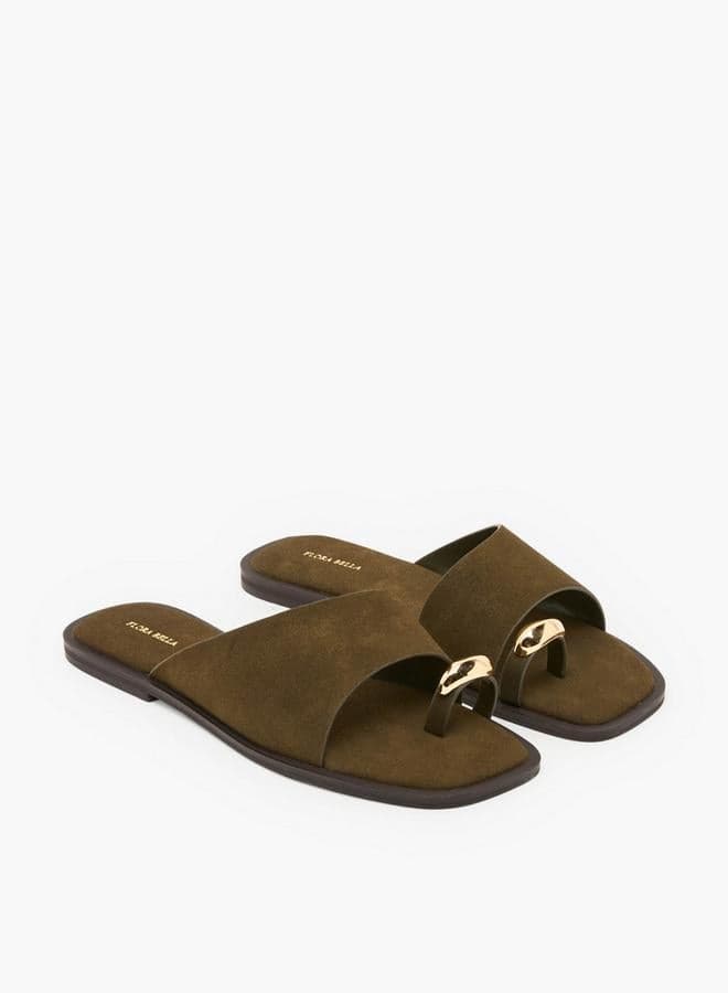 Women Slip On Toe Ring Sandals