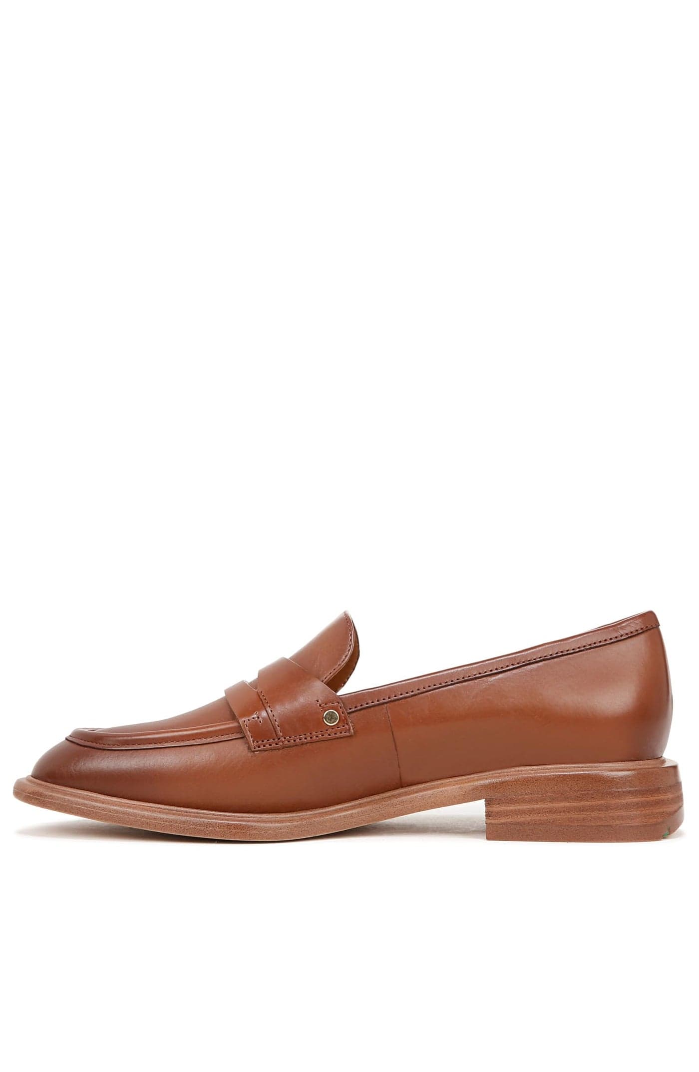 Franco Sarto Womens Edith Slip On Loafers Tobacco Brown Leather 55 M