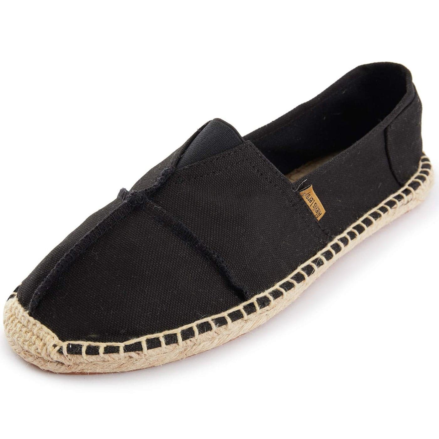 Alexis Leroy Mens Slip on Casual Flat Espadrilles Black 775 M US