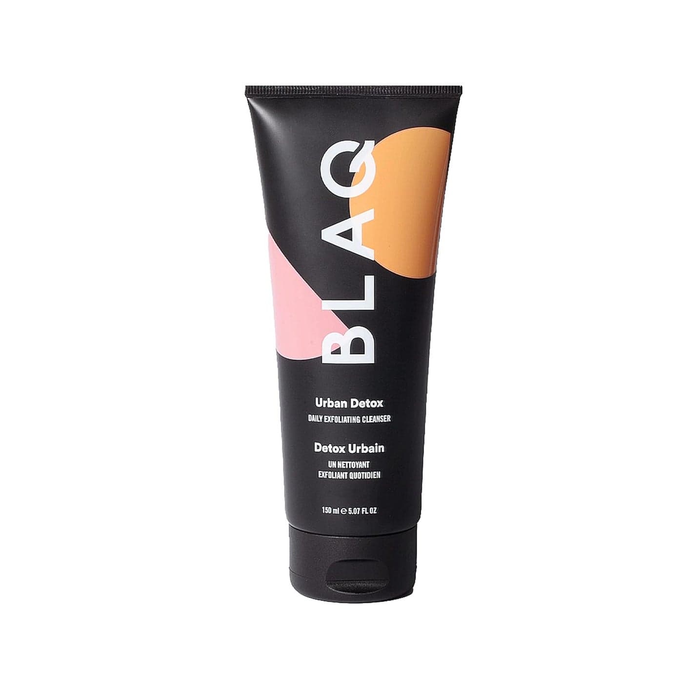 BLAQ Urban Daily Exfoliating Cleanser Activated Charcoal Face Wash with Aloe and Salicylic Acid for Blemishes Blackheads and Gentle Hydrating Natural Face Exfoliant