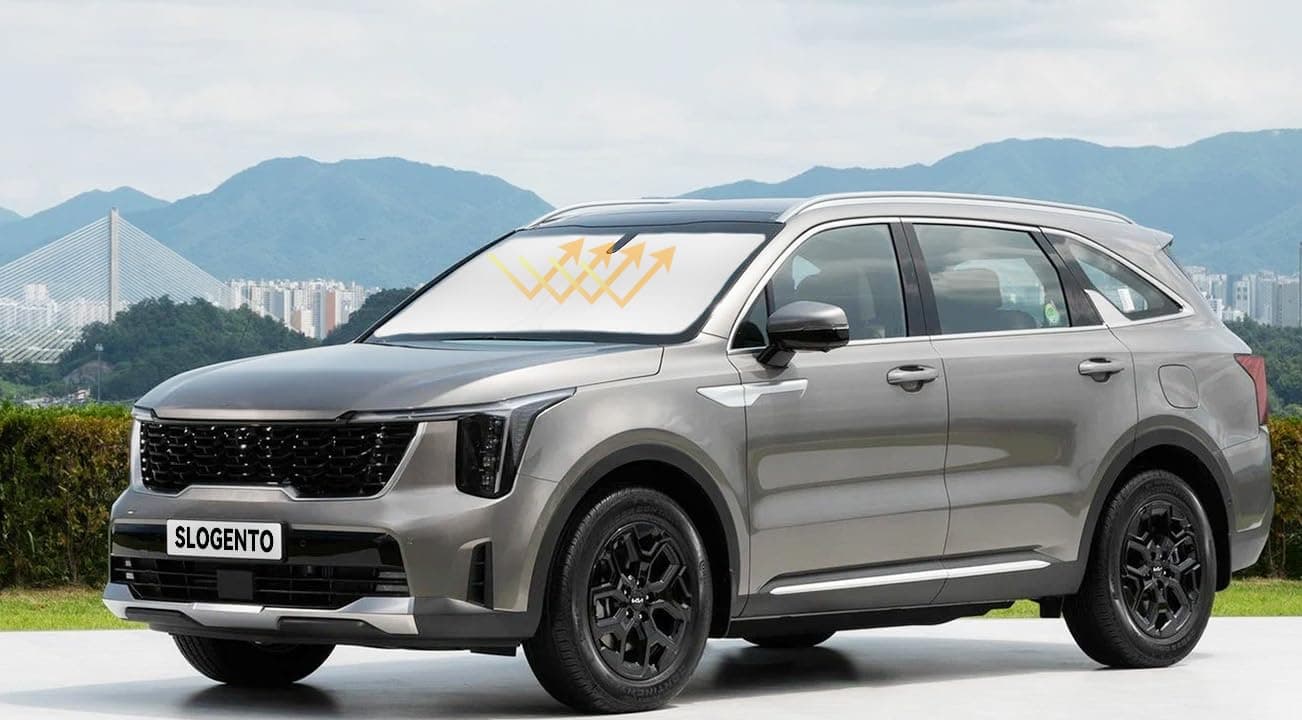 Sun Shade for KIA Sorento Car Windshield Sunshade for 20212023 2024 2025 2026 Sorento SUV for Kia Windshield Cover Sun Protector for UV Ray Sun Blocker Keep Interior Cool Shield Accessories