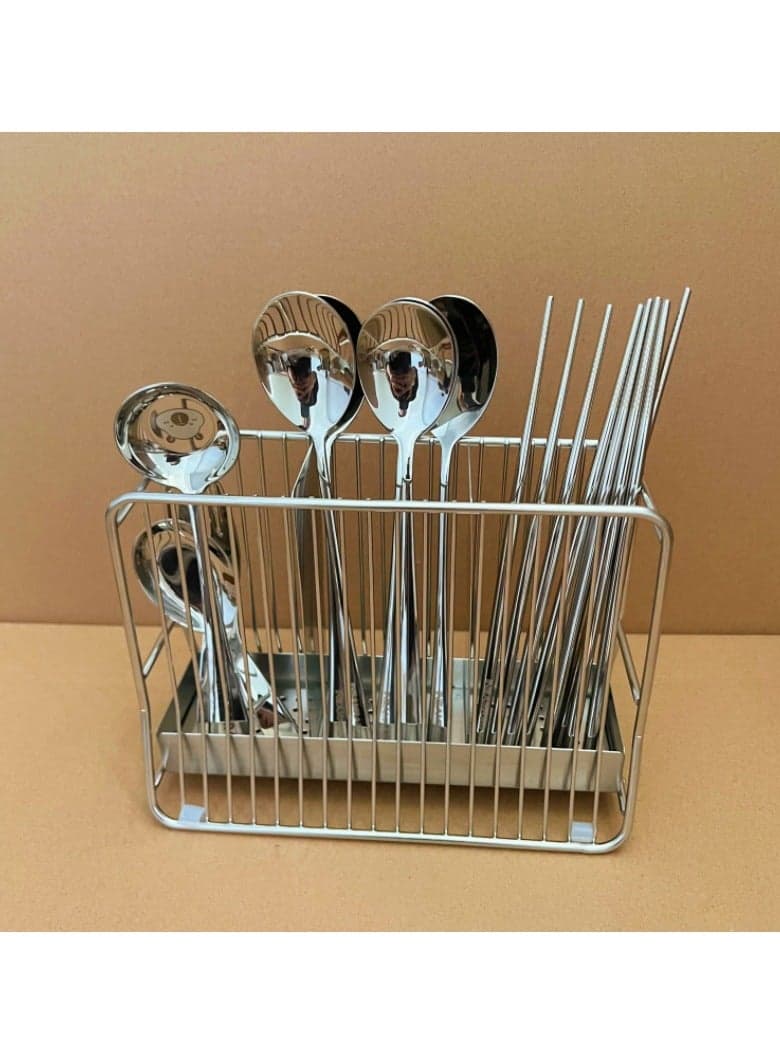 Stainless steel cutlery storage box for the kitchen a practical and attractive utensil holder for home use