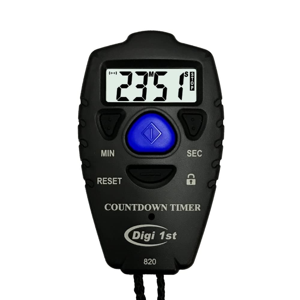 Digi 1st T820 99 Minute Handheld Countdown Timer Black