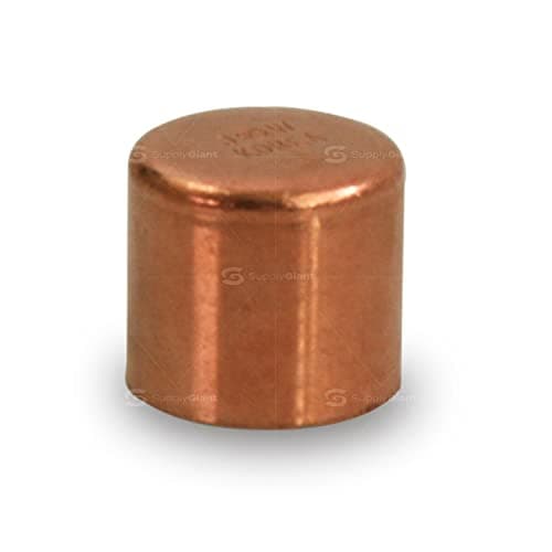 Supply Giant DUFD0012 Copper Cap with Sweat Socket, 1/2