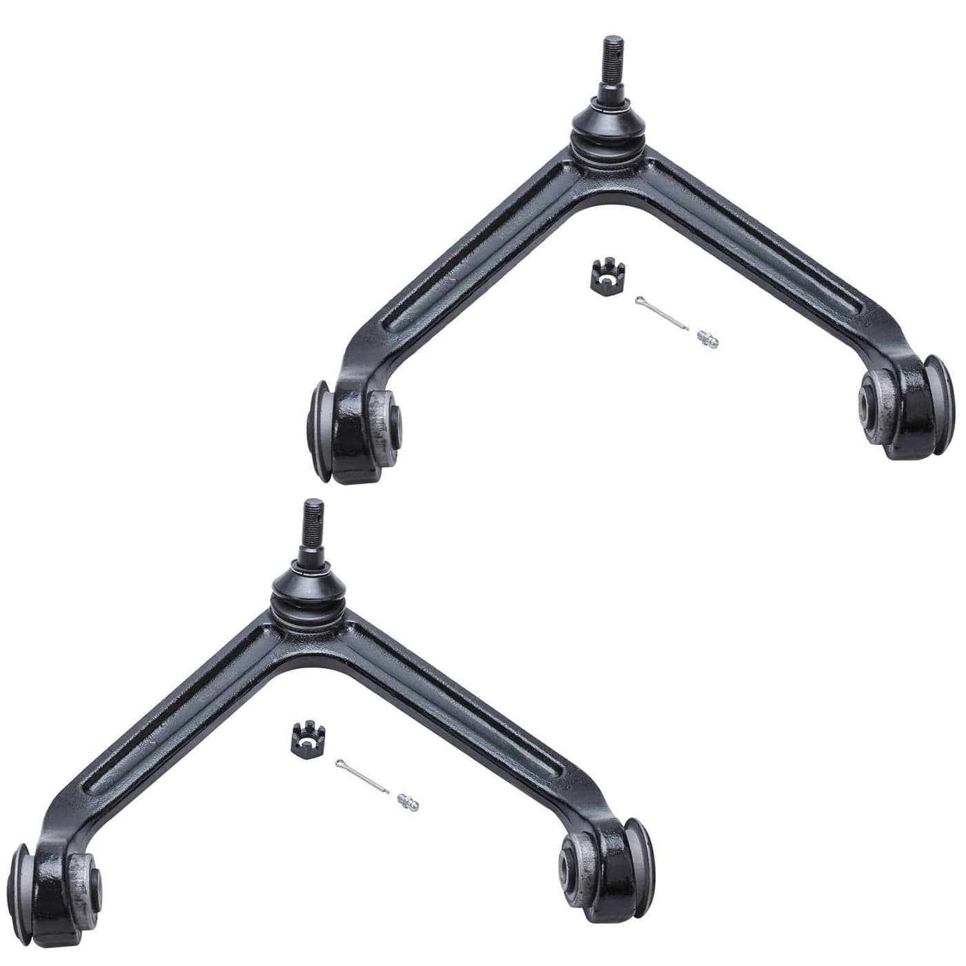 Detroit Axle Front Control Arms for 20022005 Dodge Ram 1500 20042009 Durango Chrysler Aspen 2 Upper Control Arms wBall Joints Assembly Replacement Front Pair Set