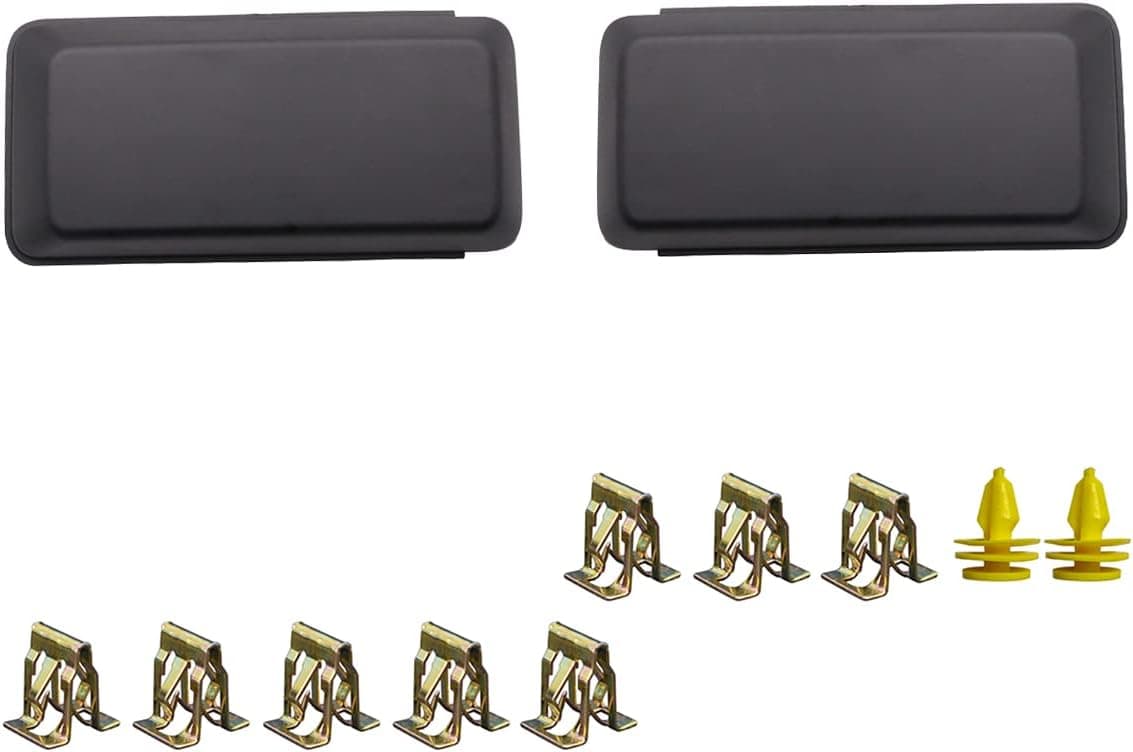 KYYET Pair Left Right Front Bumper Guards Pads Inserts End Caps Cover Grill Replacement For F150 F-150 2018-2020