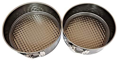 Starlinks Cake Mould Non Stick Spring Form Pan Set Baking Tray Removable Cake Mould Round Shape 2 Pcs Size2224cm Height65cm Weight 560 GMS