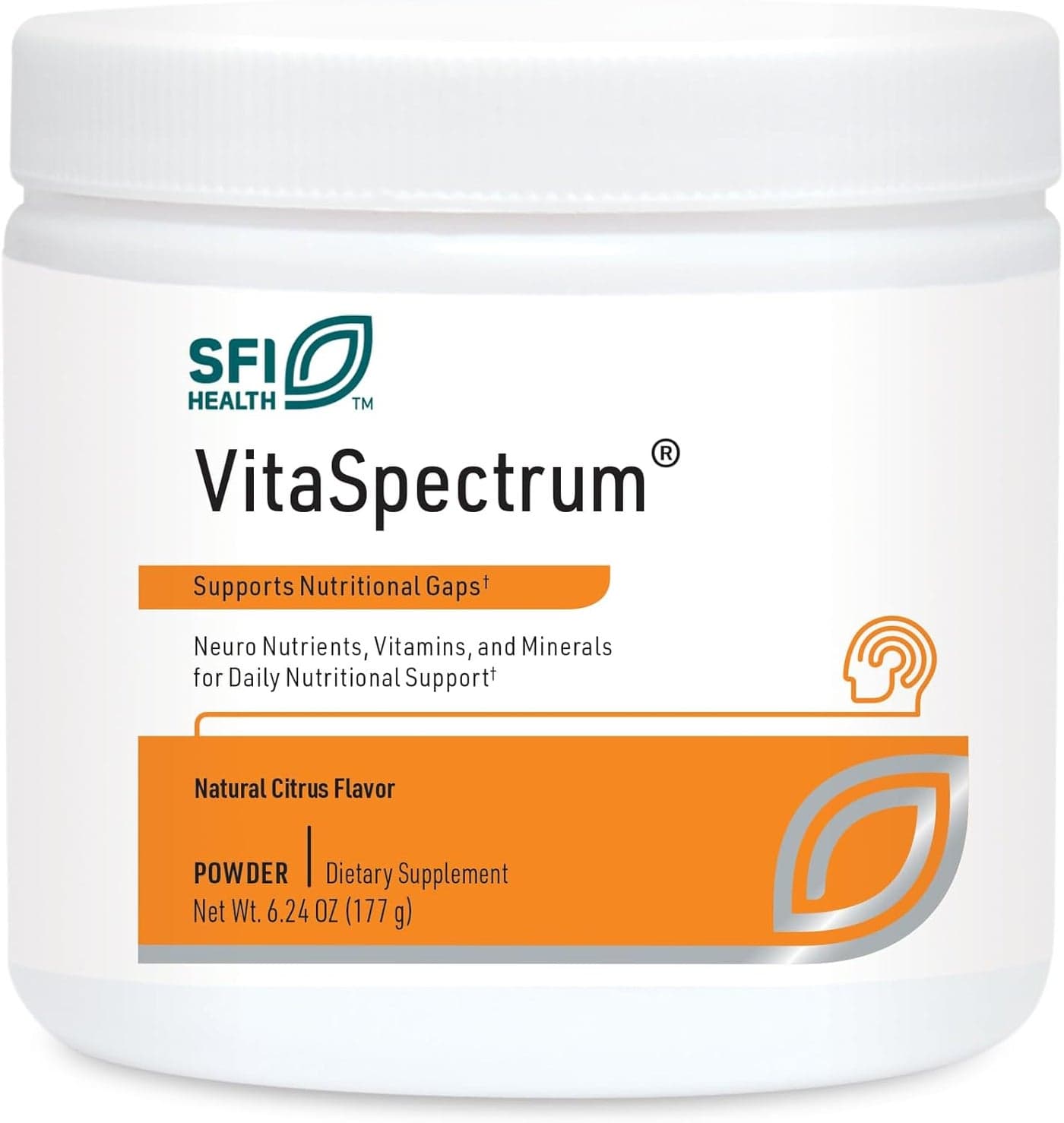 Klaire Labs VitaSpectrum Powder for Kids Daily Childrens MultivitaminMineral with 23 Essential Nutrients Citrus Flavor No Copper Iron Gluten or Casein 30 Servings 171 Grams
