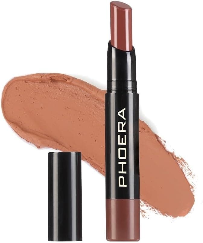 PHOERA Ultra Matte NonTransfer Lipstick 24hr LongLasting Waterproof Smudge Resistant HighIntensity Colour Creamy Matte Hypoallergenic 306 BETTE