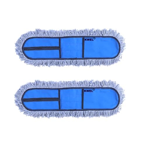 KWEL Wet and Dry Cotton Pad Floor Mop Refill (24 Inch) Pack of 2