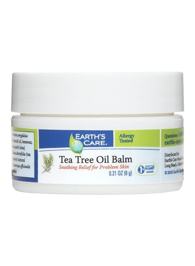 Tea Tree Oil Balm, No Parabens, Colors or Fragrances, Allergy-Tested, Trial Size, 0.21 OZ.