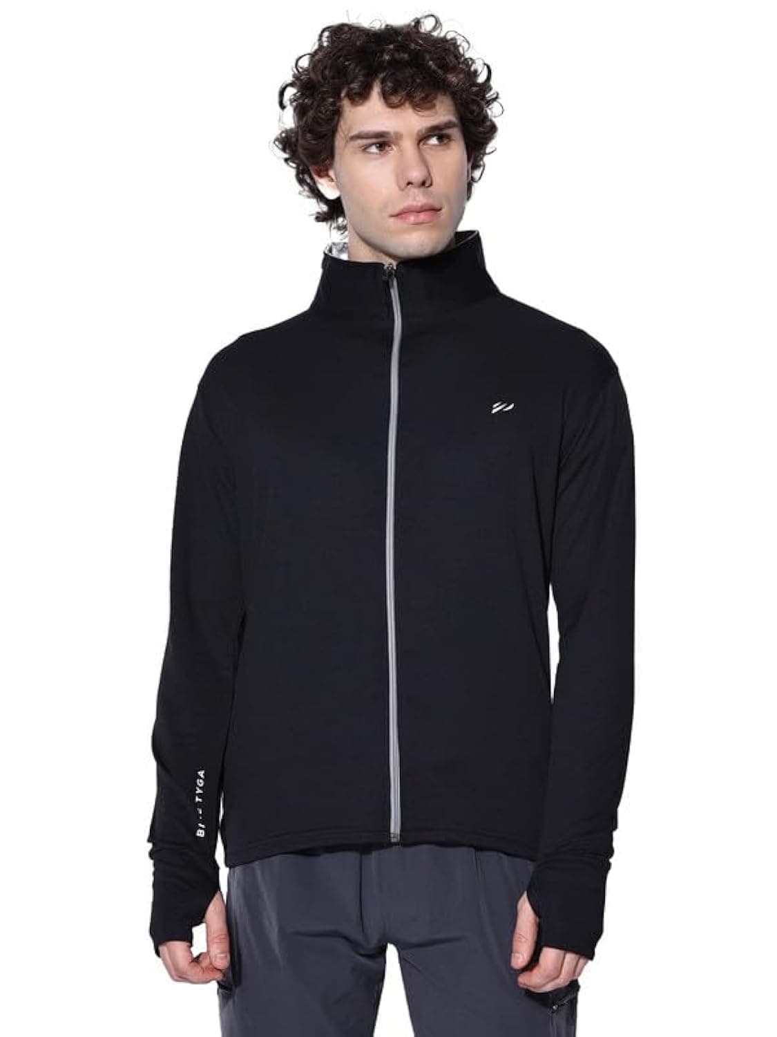 BLUE TYGA Sunscreen Jacket with UV Protection UPF 50+ Jacket with Breathability & Coolrush Technology Lightweight Jackets for Men