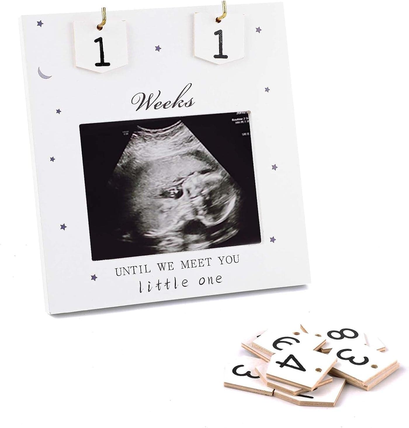 Sonogram Picture Frame Baby Sonogram Photo Frame Ultrasound Picture Frame Countdown Weeks Pregnancy Announcement Picture Frames Meet Your Baby Decor