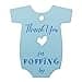 SummerRay 50pcs Blue Baby Onesie Baby Shower Favor Thank You Tags Thank You for Popping by
