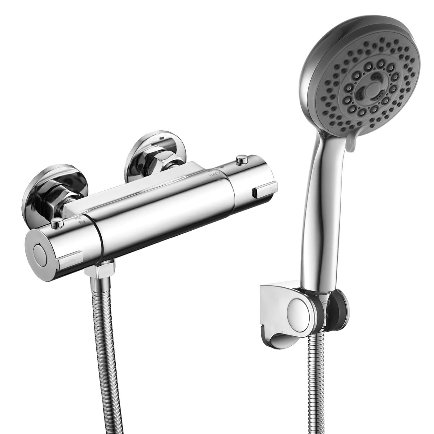 MISSMIN 4 INCH RV thermostatic shower faucet valve with handheld shower