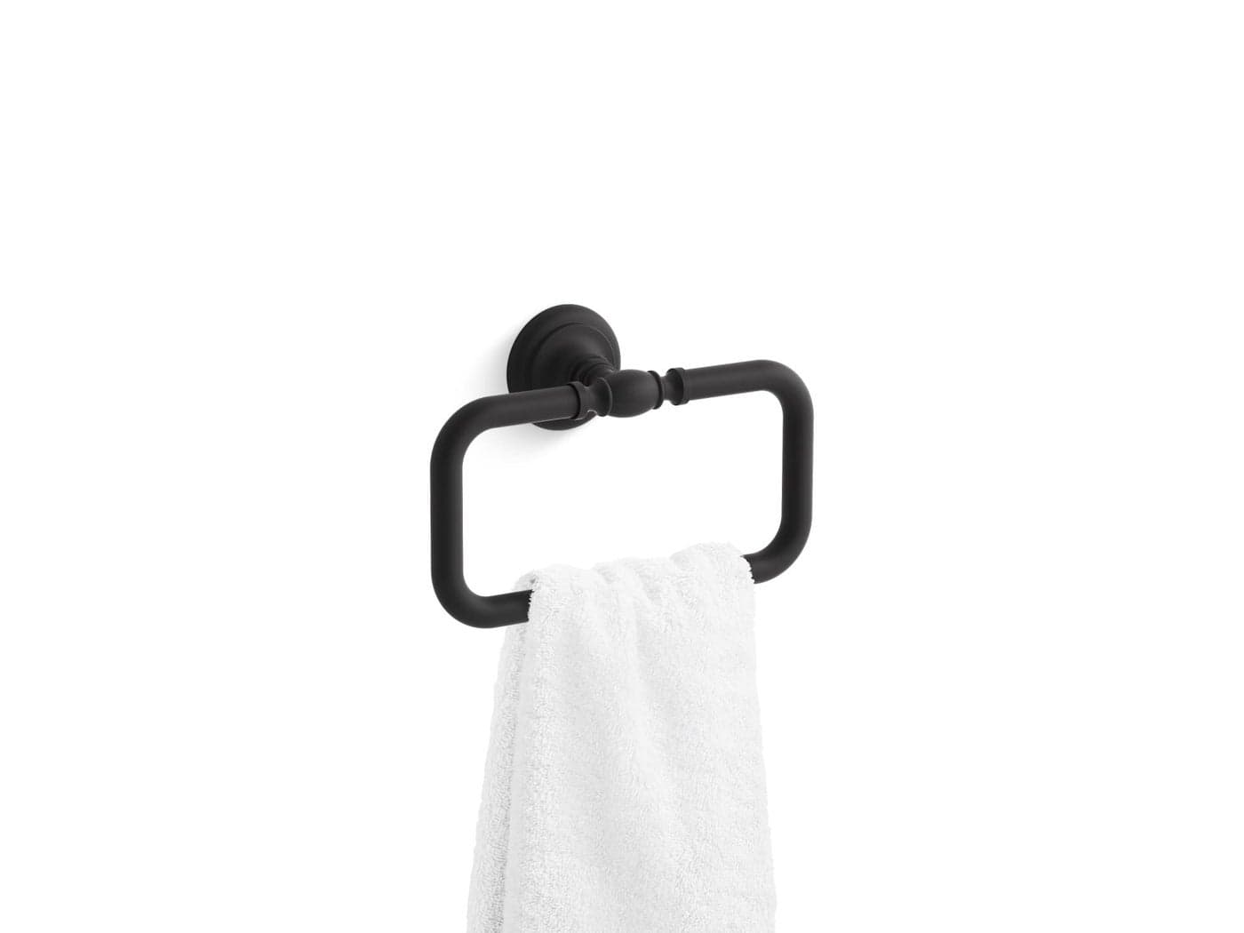Kohler K72571BL Artifacts 8 Towel Ring Matte Black