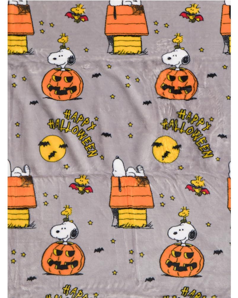 Berkshire Blanket & Home Co. Halloween Throws and Blankets (Gray - Happy Halloween, 50" x 70")