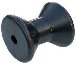 Tie Down 86488 Boat Trailer Bow Roller – 4 Inch Black RubberRoller | 1/2” Shaft | Center Roller for Bow | Durable Marine Trailer Replacement Part for Boat Loading and Transport