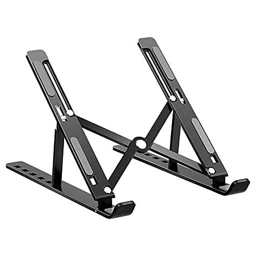 SHRADDHA SABURI Laptop Stand Adjustable Computer Stand Ergonomic Portable Tablet Stand Foldable Compatible with MacBook Dell XPS HP LenovoBlack