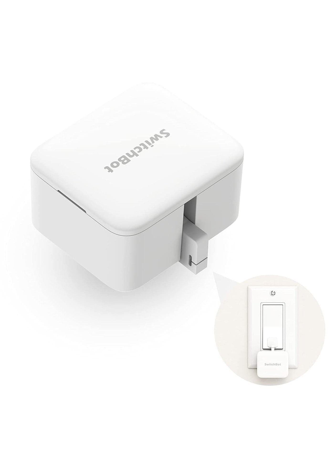 Smart Bot WiFi Bluetooth Smart Switch Button Pusher – Voice & App Controlled Automation for Lights, Coffee Makers, Garage Doors & Home Devices – Compatible with Voice Assistants, Smart Home Apps, Siri & IFTTT