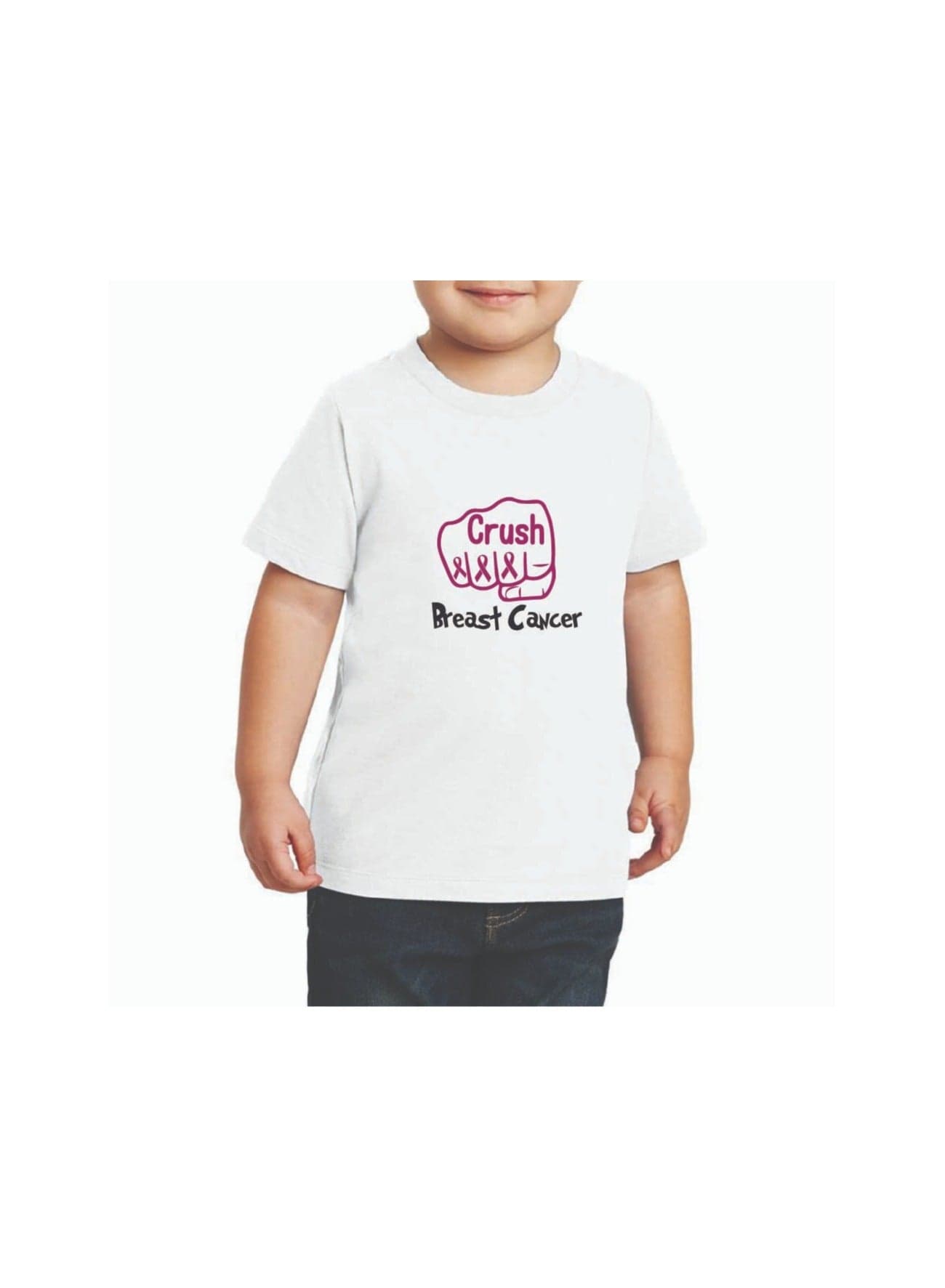 PinkCancer Awareness Kids T-Shirts For Boys – Support And Inspire With Pink Ribbon Breast Cancer Design – Round Neck Short Sleeve Soft Cotton T-Shirt — 7-8YEARS