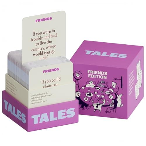 TALES 150 Conversation Cards Friends Edition Fun Friend Games for Adults Teens Kids Perfect for Parties Game Nights Gifts Gatherings Conversations with Friends Meaningful Connections
