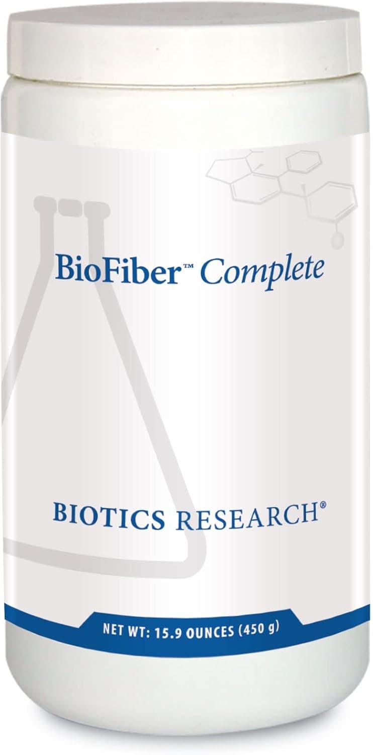 Biotics Research BioFiber Complete 10 Whole Food Fibers Organic NonGMO 5g of Fiber Per Serving EasytoMix Powder Prebiotic Gut Support 159 Oz