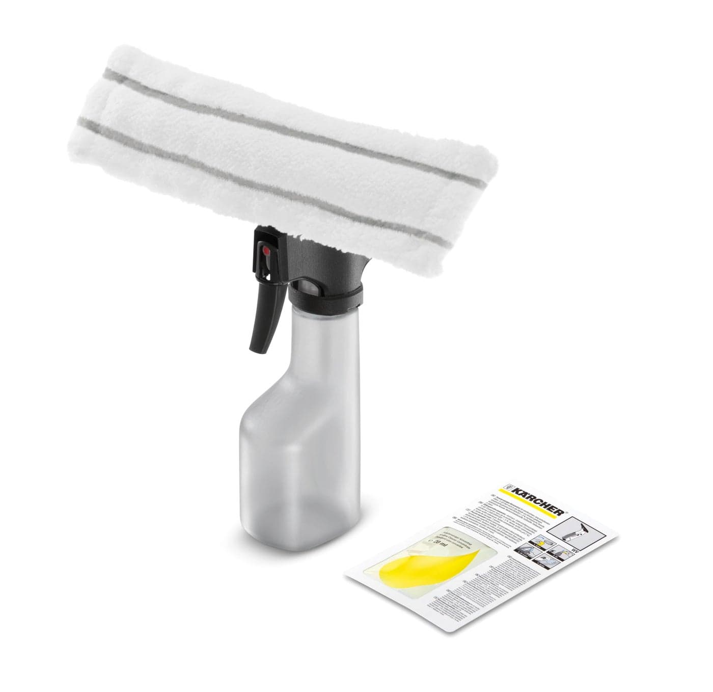 Krcher Window Cleaner Tool Spray Bottle Replacement Part for Kacher Window Vacs with Microfiber Pad for Indoor use
