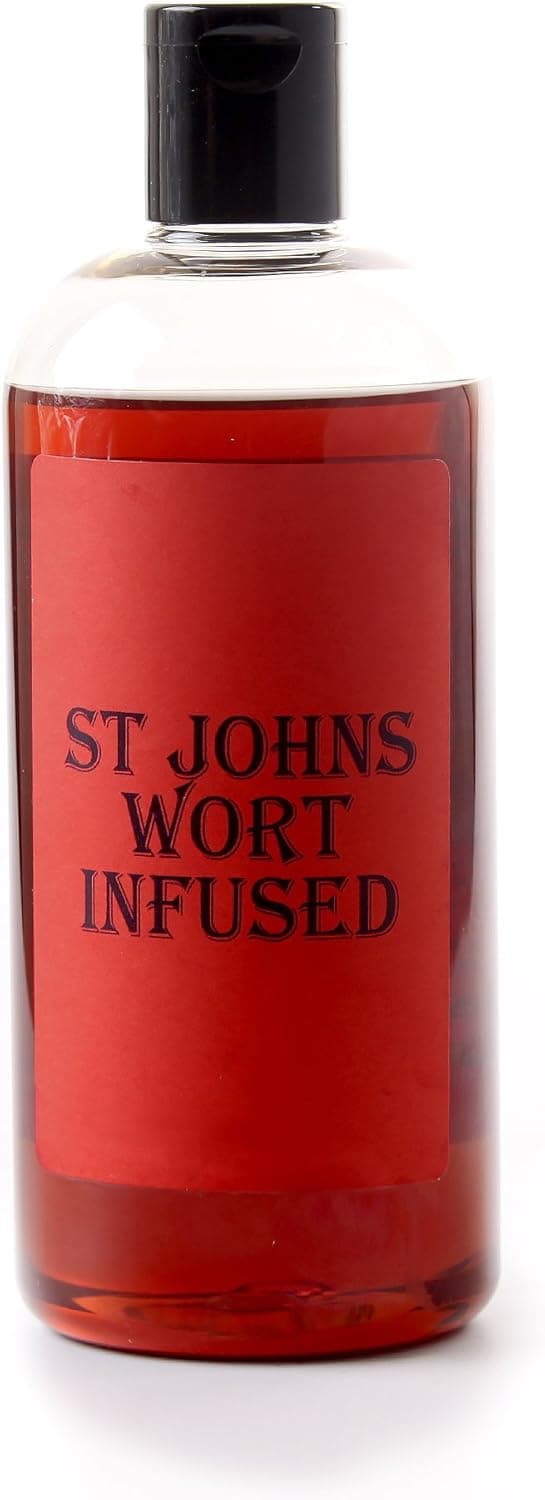Mystic Moments St Johns Wort Infused Herbal Oil Hypericum Perforatum AntiInflammatory Skincare for Scars Fine Lines Skin Conditions Infused in Sunflower Oil 500ml