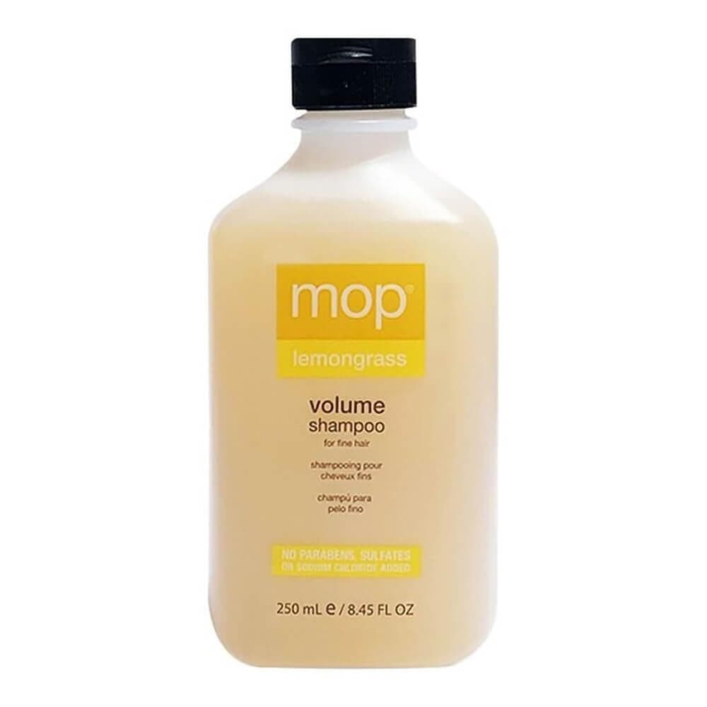 MOP Lemongrass Volume Shampoo For Fine Hair Chamomile Lemongrass Extracts Provide Volume Hydration Lightweight Formula