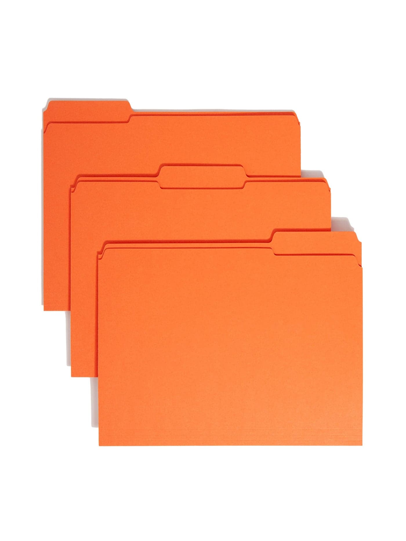 Smead File Folder Reinforced 13Cut Tab Letter Size Orange 100 per Box 12534