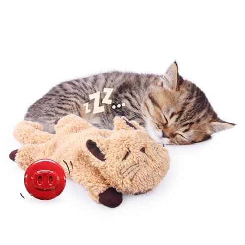 ALL FOR PAWS Cat Toys for Indoor Cats Purring Cat Catnip Toys Cat Plush Toy Cat Pillow Anxiety Toys Kitten Toys Pet Toy