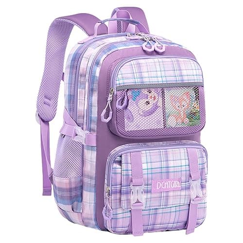 Fancyku StellaLou Cartoon School Backpack - Large Capacity Bag for Girls, Kids School Bag 6-12 Years Old