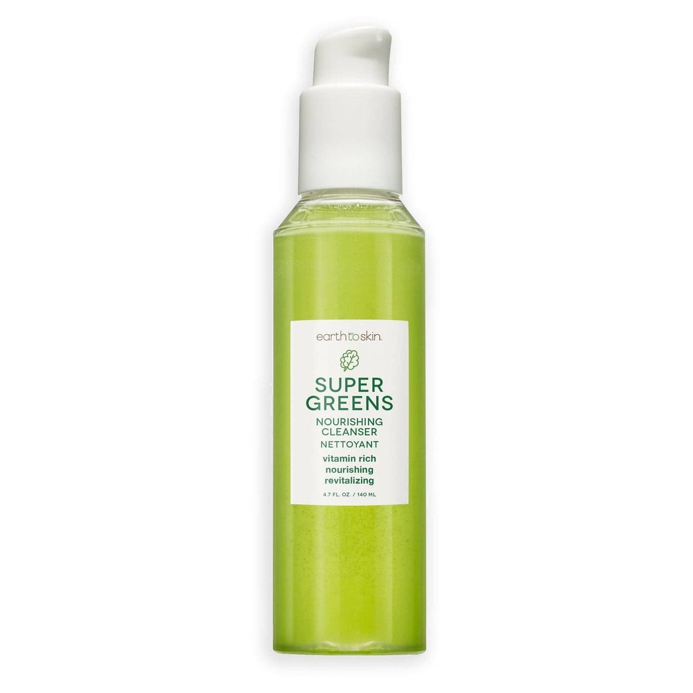 Earth To Skin Super Greens Nourishing Face Cleanser Vitamin Enriched Daily Face Wash for All Skin Types 47 Fl Oz