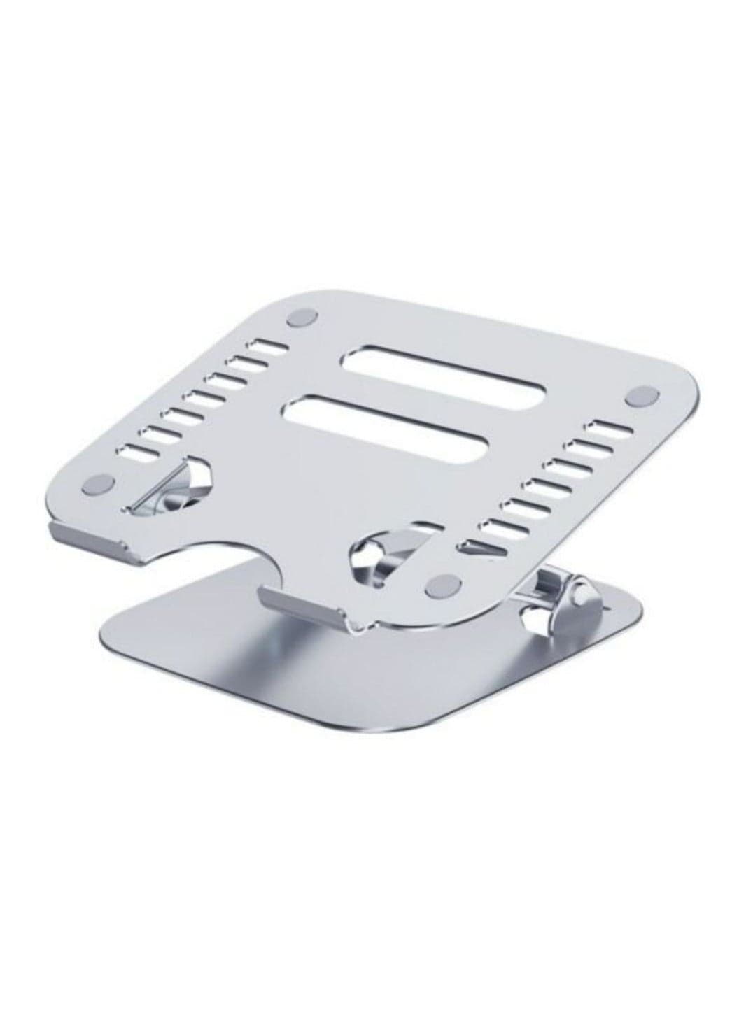 Adjustable Aluminum Alloy Laptop Stand Foldable Multi Angle Heat Dissipation Notebook Holder Silver
