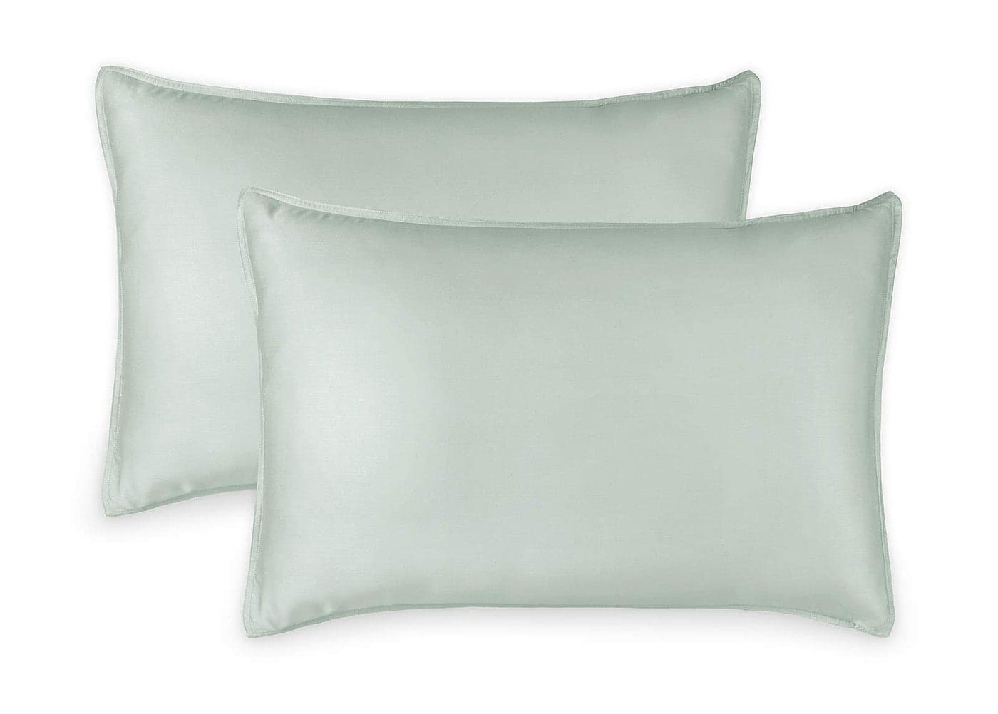 King Pillowcases by Pure Bamboo Genuine 100 Organic Viscose Derived from Bamboo Luxuriously Soft Cooling Double Stitching Envelope Closure 2 King Pillowcases Sea Glass