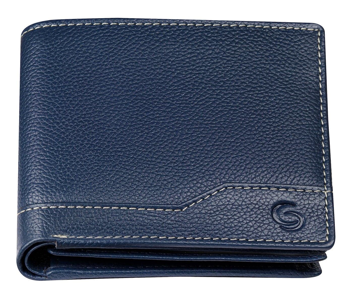 GETOREE Florence Blue Genuine Leather RFID Wallets for Men I 6 Credit/Debit Card Slots I 2 Secret compartments I 1 Coin Pocket & 2 Currency Compartments