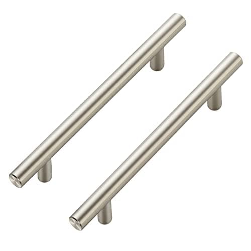 Ravinte 60 Pack 7.38 inch Cabinet Pulls Brushed Nickel Stainless Steel Kitchen Cupboard Handles Cabinet Handles, 5 inch (128mm) Hole Center