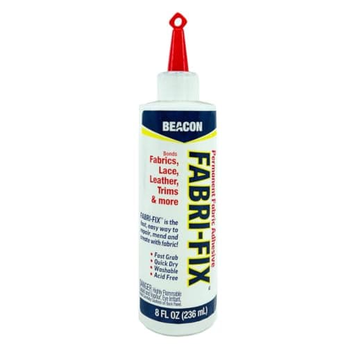 BEACON FabriFix Bonding Solution Fast Grab Quick Dry for Fabric Leather More No Heat No Mess BurnFree 8Ounce