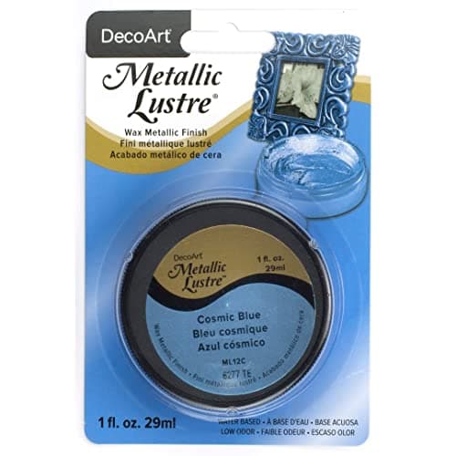 Deco Art Metallic Lustre Wax Finish, 1 oz, Cosmic Blue