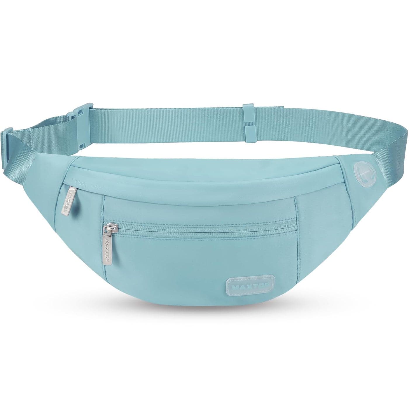 MAXTOP Large Crossbody Fanny Pack with 4-Zipper Pockets,Gifts for Enjoy Sports Festival Workout Traveling Running Casual Hands-Free Wallets Waist Pack Phone Bag Fits All Phones