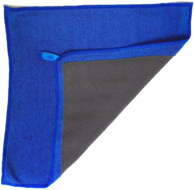 AUTO CARE Clay Towel, Fine Grade Microfiber Clay Bar Towel Clay Bar Cloth Towel Mitt Automotive Detailing Towel Wash Mitt Clay Bar Alternative for detailing, Creative Gift-Blue, 1 Pack