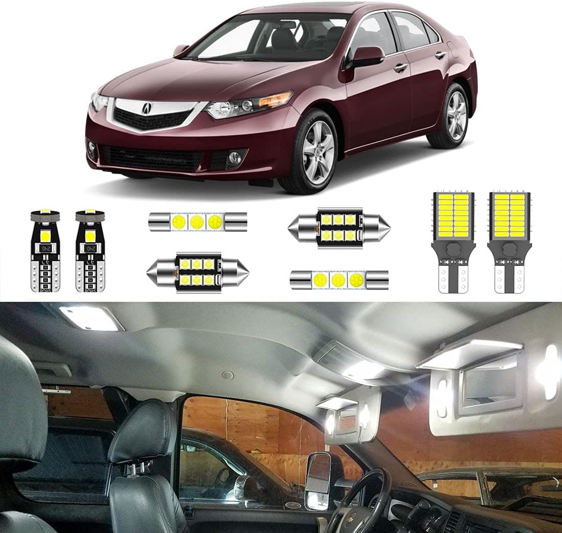 LIGHSTA 16PCS LED Interior Light Kit for Acura TSX