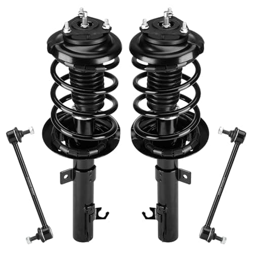 Front Struts Assembly & Sway Bar Links for 2006-2011 Ford Focus 2L, Shock Absorber w/Coil Spring Replace 172257 172258 4PCS