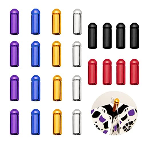LNQ LUNIQI 24 Pcs Dart Flight Wing Savers Protectors Aluminum Alloy Dart Wing Corrector Fixed 90 Degrees Professional Competition, 6 Colors