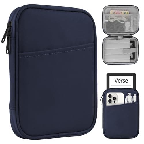 HoYiXi Universal Sleeve Bag for 7-8 inch Tablet Fire HD 8/Fire HD 8 Plus Compatible iPad mini (6th Gen) 8.3" 2021, iPad mini 5/4/3/2/1, Tab A8, 7"-8" inch Android Tablet Sleeve Case -Blue