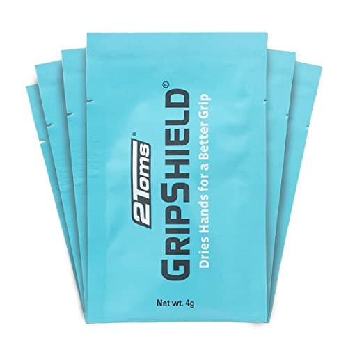 2Toms GripShield NonSticky Grip Enhancer Dry Grip Solution for Sweaty Hands Tennis Pickleball Golf Pole Dancing and Gaming 6 SingleUse Packets