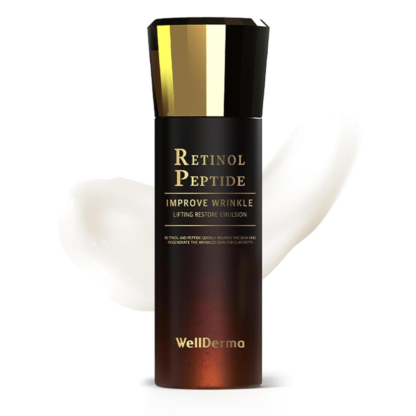 WELLDERMA Retinol peptide Improve Wrinkle Lifting Restore Emulsion Whitening Reduce fine Lines Wrinkles Uneven Skin Tone and Reduce Congestion and Blemish Formation